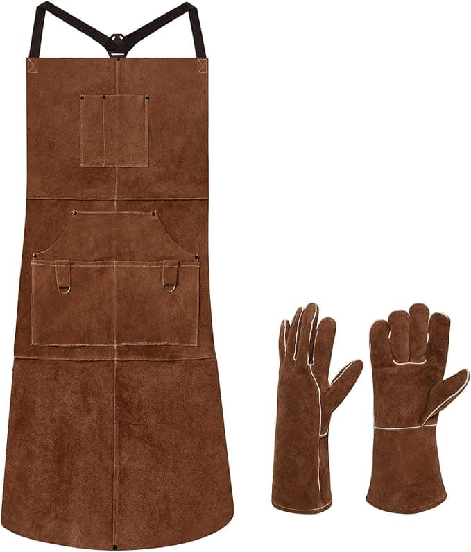 Eletecpro Heavy Duty Leather Welding Apron