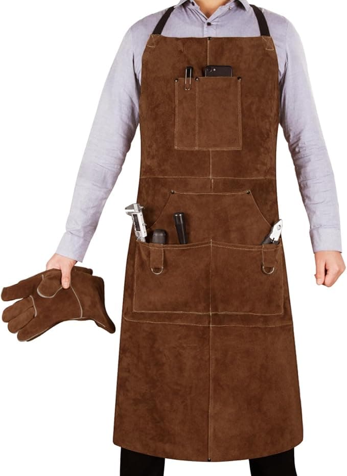 Eletecpro Heavy Duty Leather Welding Apron view 2