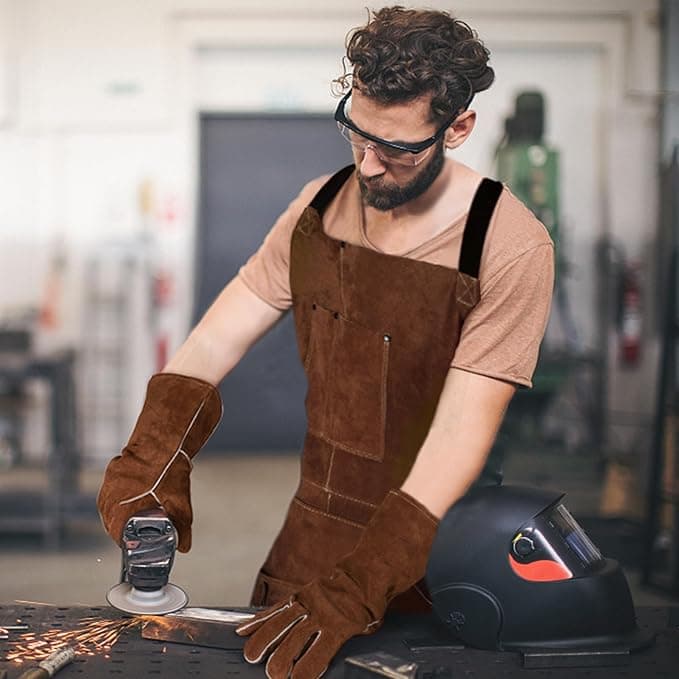 Eletecpro Heavy Duty Leather Welding Apron view 4